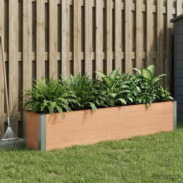 Letto rialzato da giardino Marrone 200 x 30 x 36 cm