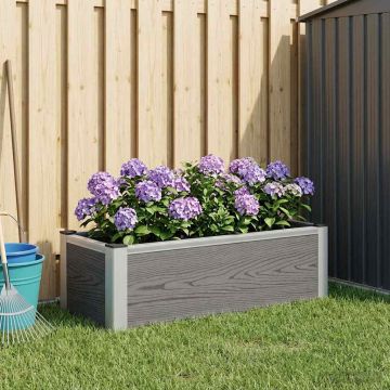 Letto rialzato da giardino Grigio 75 x 30 x 22 cm