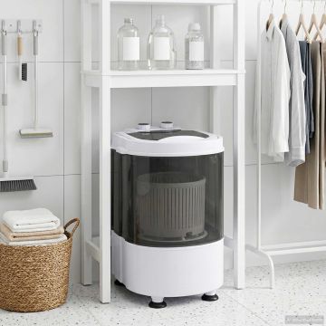 Mini lavatrice con vasca singola 2,6 kg Nero e Bianco