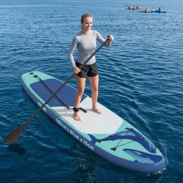Tavola da Paddle Gonfiabile HYDROS 366 x 81 x 15 cm Turchese