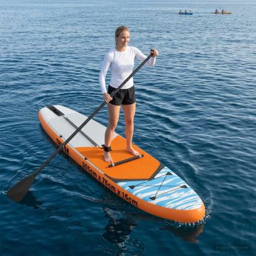 SUP Board con Seggiolino 2-in-1 TRITON 305 x 76 x 15 cm Blu per