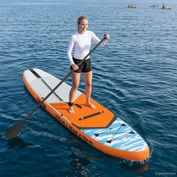 SUP Board con Seggiolino 2-in-1 TRITON 335 x 76 x 15 cm Blu per