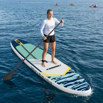 SUP Board con Seggiolino 2-in-1 APEX 366 x 81 x 15 cm Blu per