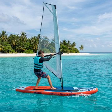 SUP gonfiabile con vela SCYLLA 330 x 76 x 15 cm Blu