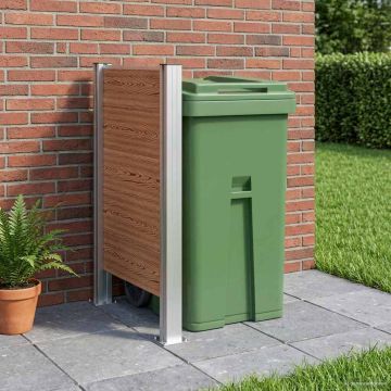 Recinzione Contenitore per Rifiuti Marrone 85 x 12 x 115 cm