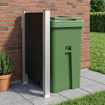 Recinzione Contenitore per Rifiuti Grigio 85 x 12 x 115 cm