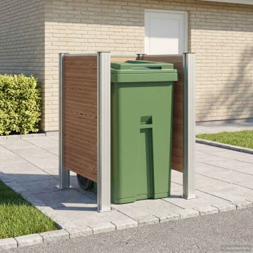 Recinzione Contenitore per Rifiuti Marrone 85 x 85 x 115 cm
