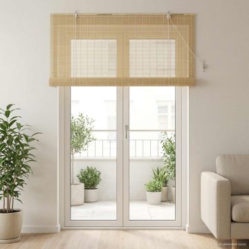 Tenda a rullo Naturale 130 x 220 cm Bambù