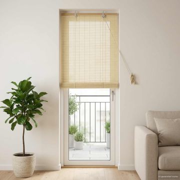 Tenda a rullo Naturale 50 x 220 cm Bambù