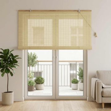 Tenda a rullo Naturale 130 x 220 cm Bambù