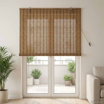Tenda a rullo Marrone 160 x 220 cm Bambù