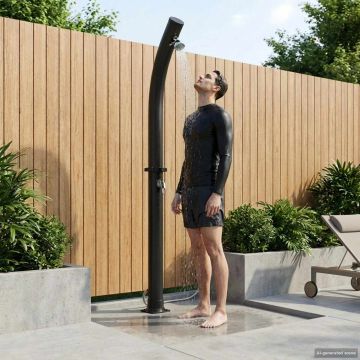 Doccia Solare con Testa Doccia 20 l PVC, ABS, Lega di zinco