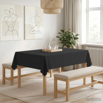 Tovaglia da Tavolo Grigio Scuro 140 x 160 cm Poliestere
