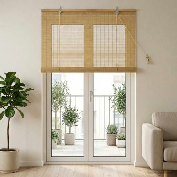 Tenda a rullo Naturale 120 x 220 cm Bambù