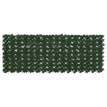 Schermo per balcone con foglie Verde Scuro 200 x 75 cm