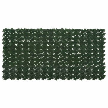 Schermo per balcone con foglie Verde Scuro 200 x 100 cm