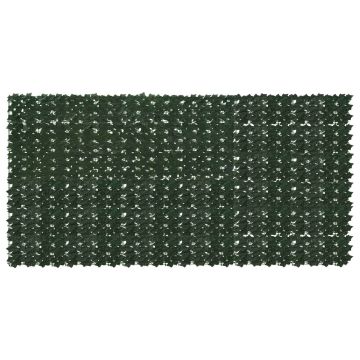 Schermo per balcone con foglie Verde Scuro 300 x 150 cm