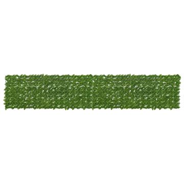 Schermo per balcone con foglie Verde e Giallo 400 x 75 cm