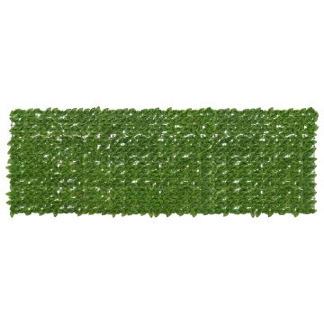 Schermo per balcone con foglie Verde e Giallo 300 x 100 cm
