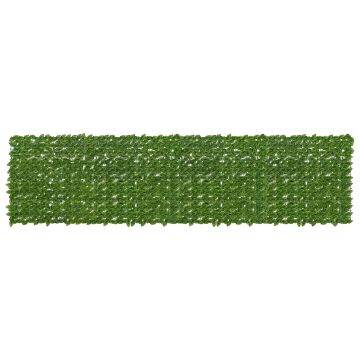 Schermo per balcone con foglie Verde e Giallo 400 x 100 cm