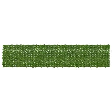 Schermo per balcone con foglie Verde e Giallo 500 x 100 cm