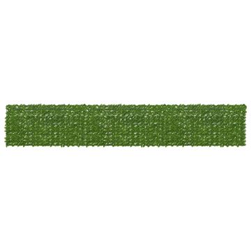 Schermo per balcone con foglie Verde e Giallo 600 x 100 cm