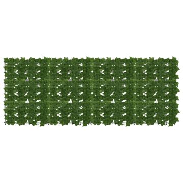 Schermo per balcone con foglie Verde 200 x 75 cm