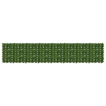 Schermo per balcone con foglie Verde 400 x 75 cm