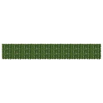 Schermo per balcone con foglie Verde 500 x 75 cm