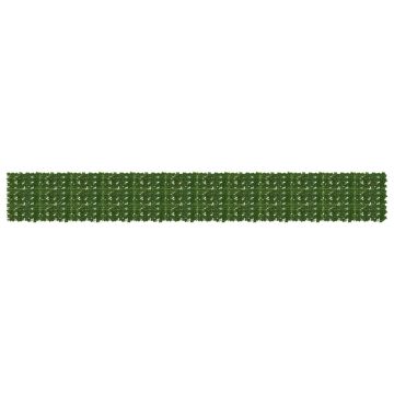 Schermo per balcone con foglie Verde 600 x 75 cm