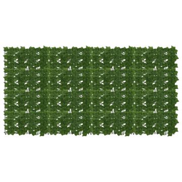 Schermo per balcone con foglie Verde 200 x 100 cm