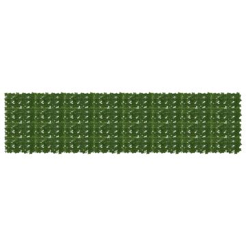 Schermo per balcone con foglie Verde 400 x 100 cm
