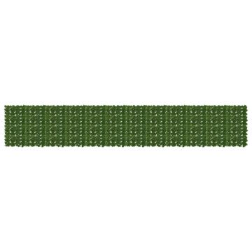 Schermo per balcone con foglie Verde 600 x 100 cm