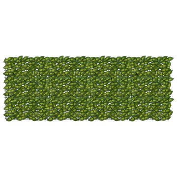 Schermo per balcone con foglie Verde e Giallo 200 x 75 cm