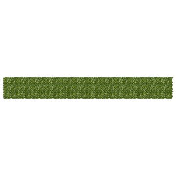 Schermo per balcone con foglie Verde e Giallo 600 x 75 cm