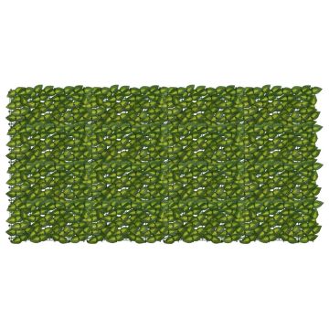 Schermo per balcone con foglie Verde e Giallo 200 x 100 cm