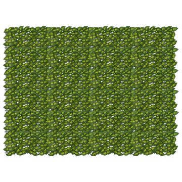 Schermo per balcone con foglie Verde e Giallo 200 x 150 cm