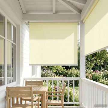 Tenda da sole a rullo con protezione UV Crema Poliestere
