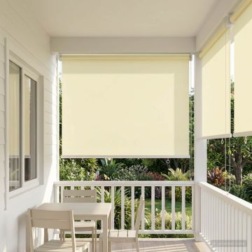 Tenda da sole a rullo con protezione UV Crema Poliestere