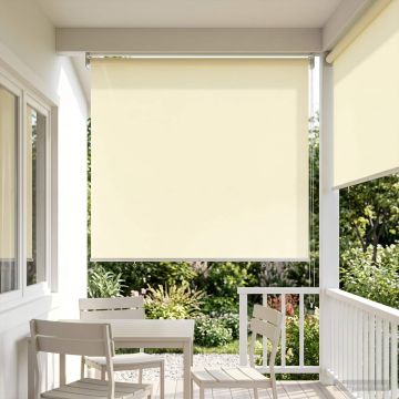 Tenda da sole a rullo con protezione UV Crema Poliestere