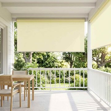Tenda da sole a rullo con protezione UV Crema Poliestere