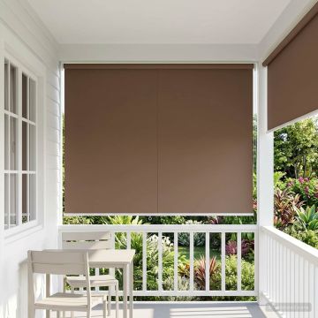Tenda da sole a rullo con protezione UV Tortora Poliestere