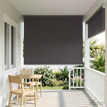 Tenda da sole a rullo con protezione UV Antracite Poliestere