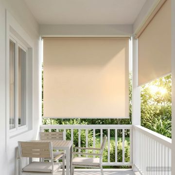 Tenda da sole a rullo con protezione UV Beige Poliestere