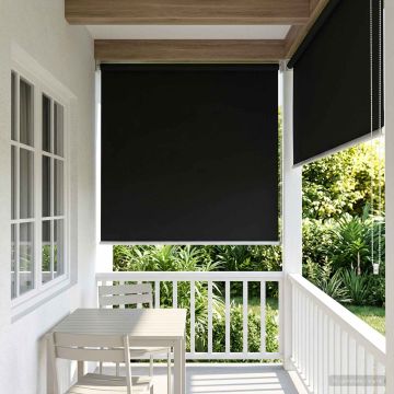 Tenda da sole a rullo con protezione UV Nero Poliestere