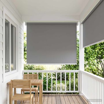 Tenda da sole a rullo con protezione UV Grigio Chiaro