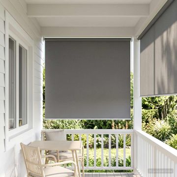 Tenda da sole a rullo con protezione UV Grigio Chiaro