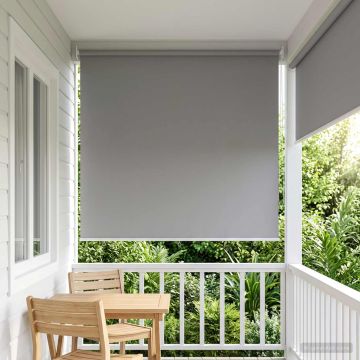 Tenda da sole a rullo con protezione UV Grigio Chiaro