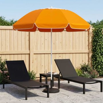 Ombrello da giardino 160 cm Poliestere 170T Arancione