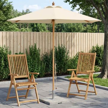 Ombrello da giardino Ø 270 x 248 cm Legno di Eucalipto Massello